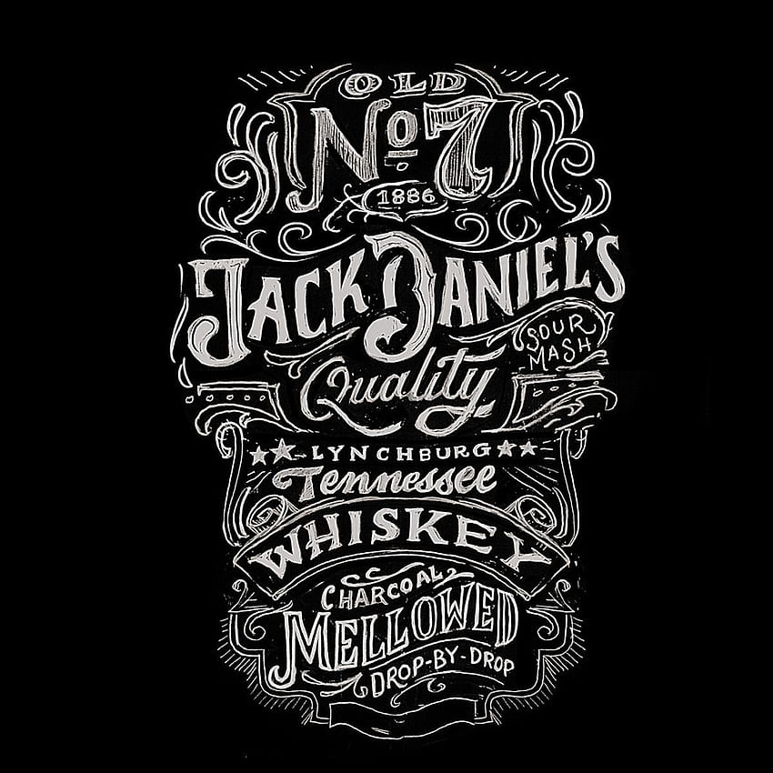 Jack Daniels X Lucky Brandのコラボレーション。 ジャック ダニエル、ジャック ダニエル、ジャック ダニエルのロゴ、ジャック ダニエルの HD電話の壁紙