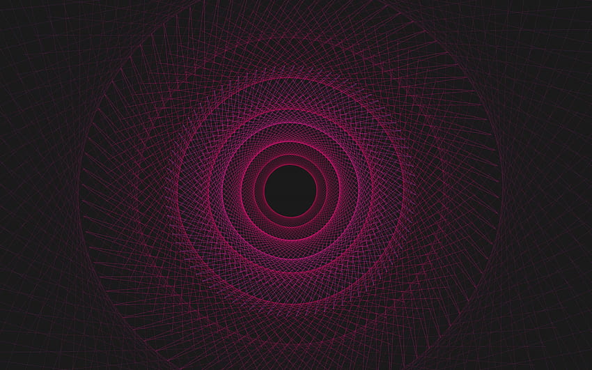 koła, ciemność, purpurowe kręgi, sztuka, symetryczny Tapeta HD