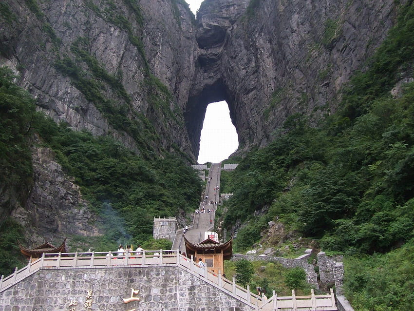 Heavens Gate China und Stock - Tianmen-Berg HD-Hintergrundbild