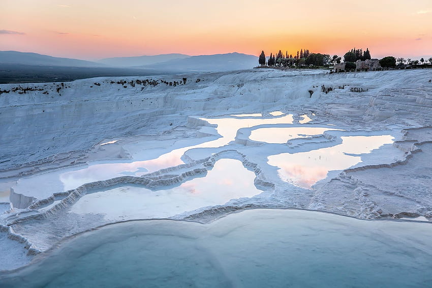 story: the ruins, rituals and otherworldly springs of Turkey's Pamukkale region HD wallpaper