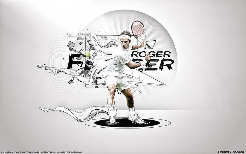 Roger Federer for background, Roger Federer Logo HD wallpaper
