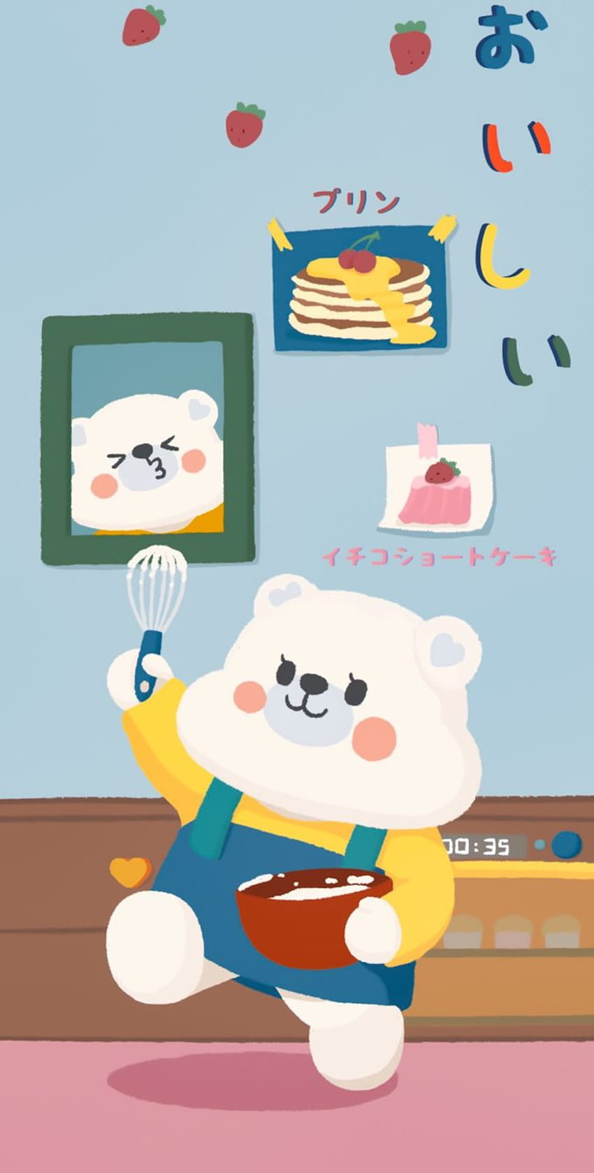 BG CUTE, Cooking Cartoon HD phone wallpaper