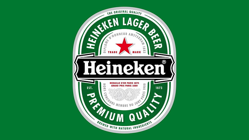 Heineken-Markenlogo. Alles in einem HD-Hintergrundbild