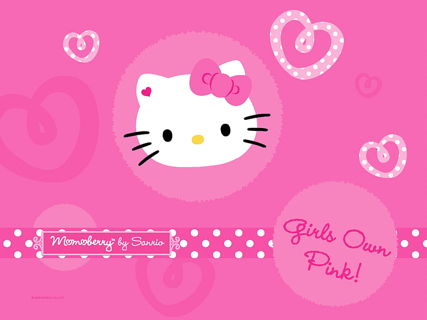 Hello Kitty Pink for, Hello Kitty Spring HD wallpaper