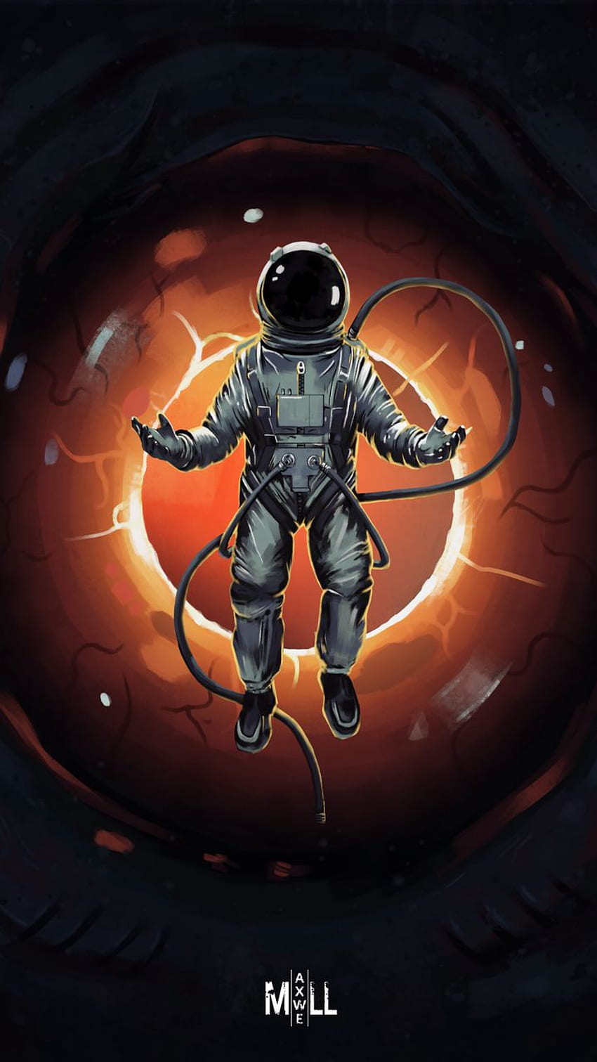 Cosmonaut_spacesuit, orange, black, eyes, cosmonaut, space, astronot HD  phone wallpaper | Pxfuel
