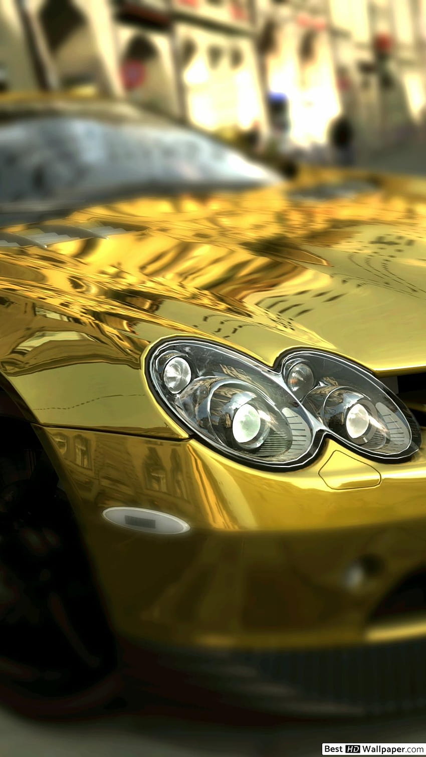 Golden Mercedes HD phone wallpaper Golden Mercedes HD phone wallpaper
