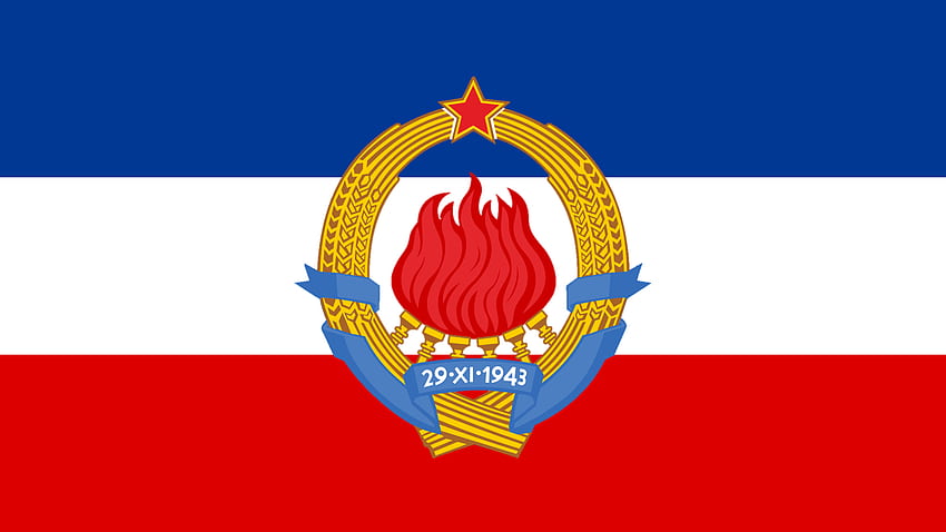 Alternative Flagge Jugoslawiens: Vexillologie HD-Hintergrundbild