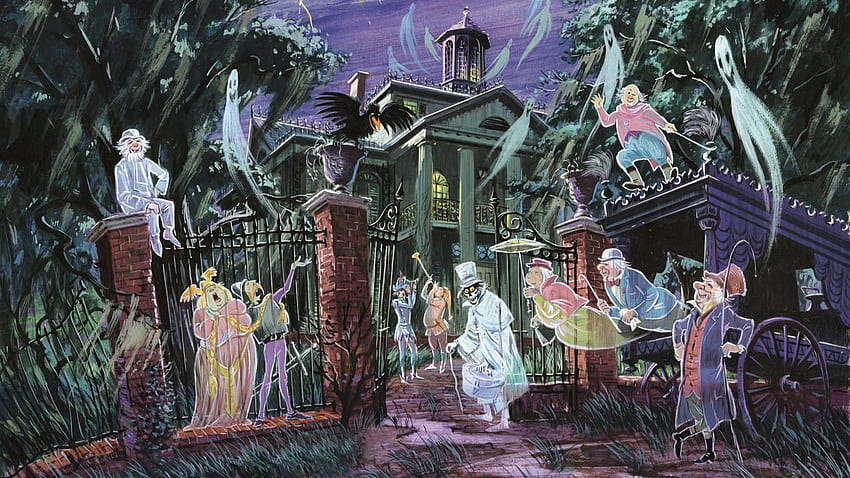 Rumah hantu disneyland, Wahana rumah hantu, Rumah hantu Disney Wallpaper HD