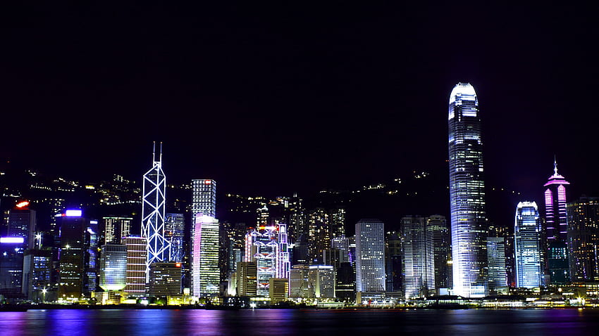 Hong Kong skyline Ultra HD wallpaper