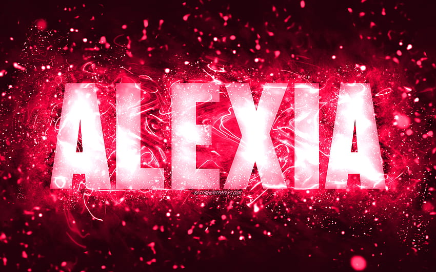Alexa pink lines background with names Alexa name female names Alexa  greeting card HD wallpaper  Peakpx