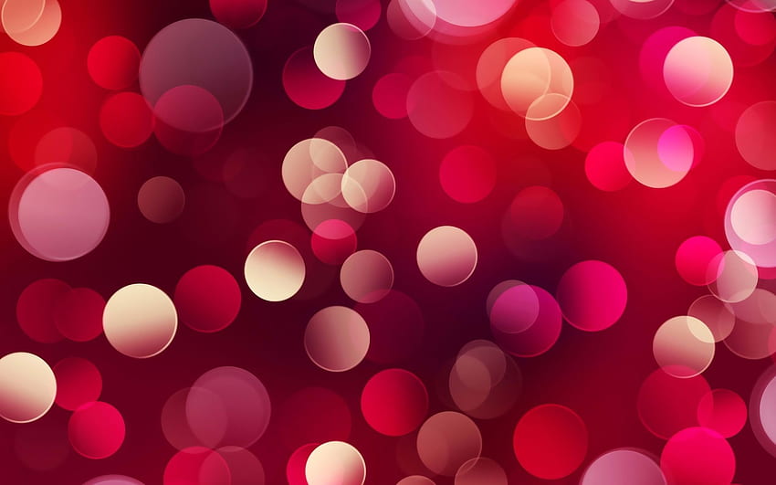 Red Bubbles, Abstract Circles and Bubble HD wallpaper