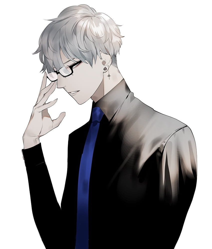 Anime Boy Glasses - Anime Boy With Glasses, HD Png Download - vhv