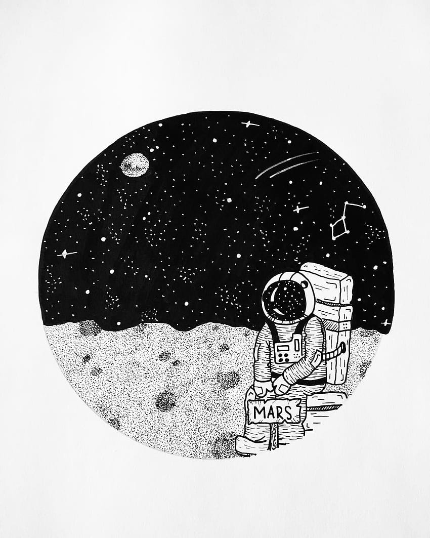 20 Easy Outer Space Drawing Ideas | Space drawings, Outer space drawing,  Easy doodles drawings