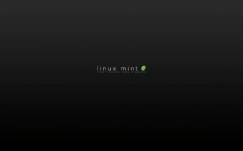 Linux със супер висока разделителна способност - в, Dark Linux Mint HD тапет