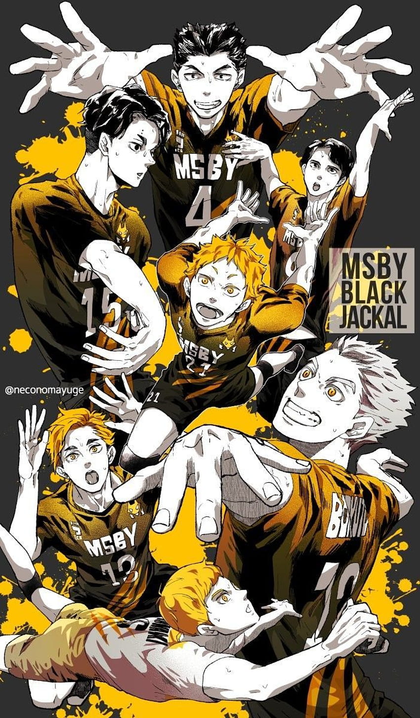 BLACK JACKALS. Haikyuu anime, Haikyuu manga, Haikyuu fanart, MSBY HD phone wallpaper