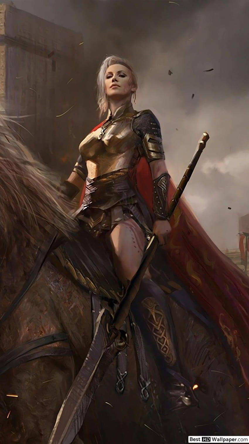 Female Warrior, Female Viking Warrior HD phone wallpaper
