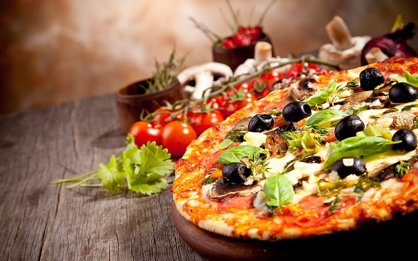 Pizza Tradisional Lezat, Instagram, Italia Wallpaper HD