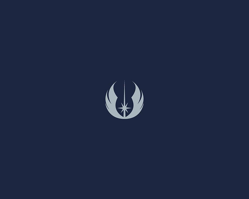Símbolo Star Wars Jedi, logotipo Star Wars Republic papel de parede HD
