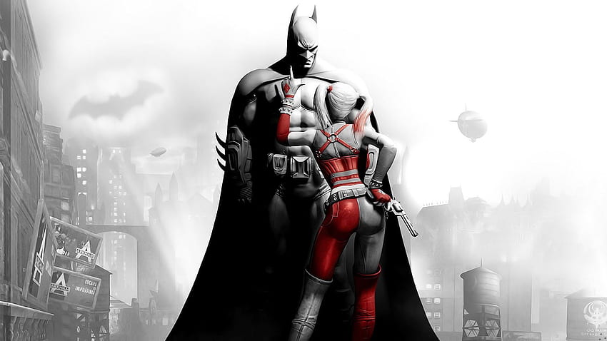 . Epic Background: Batman Archam City Vs HOT Babe HD wallpaper