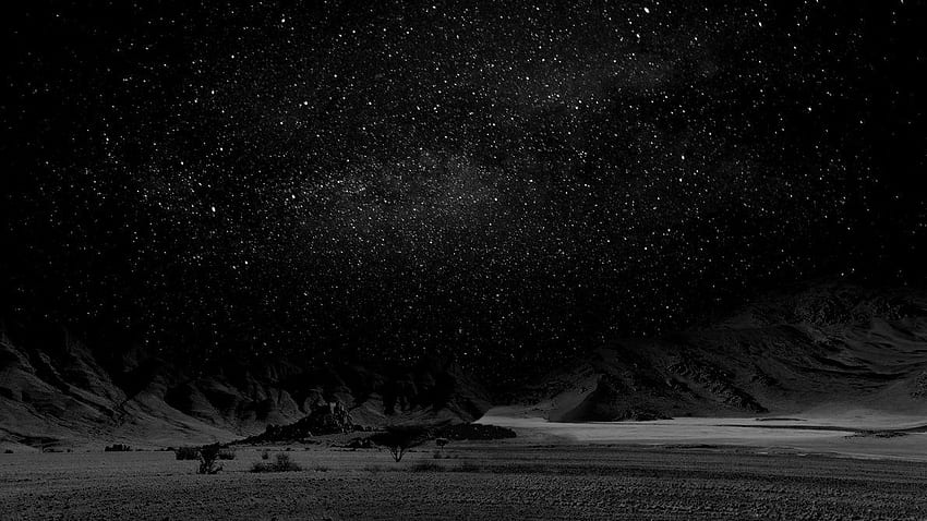 Dark Desert Night HD wallpaper