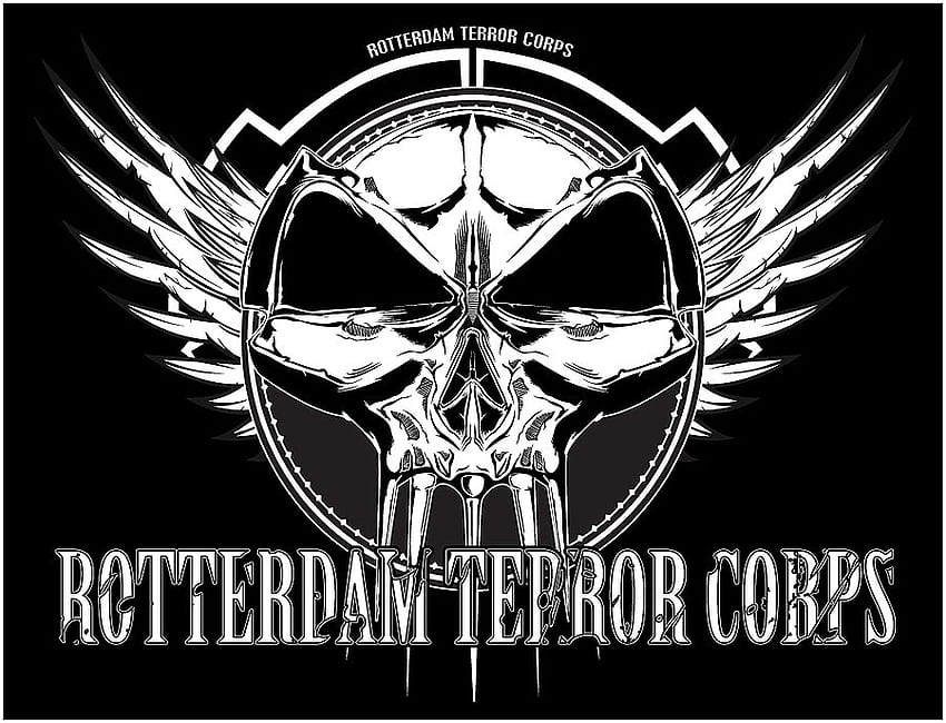 Rotterdam Terror Corps, hardcore, corps, terreur, néerlandais, gabba, techno, logo, rotterdam, gabber Fond d'écran HD