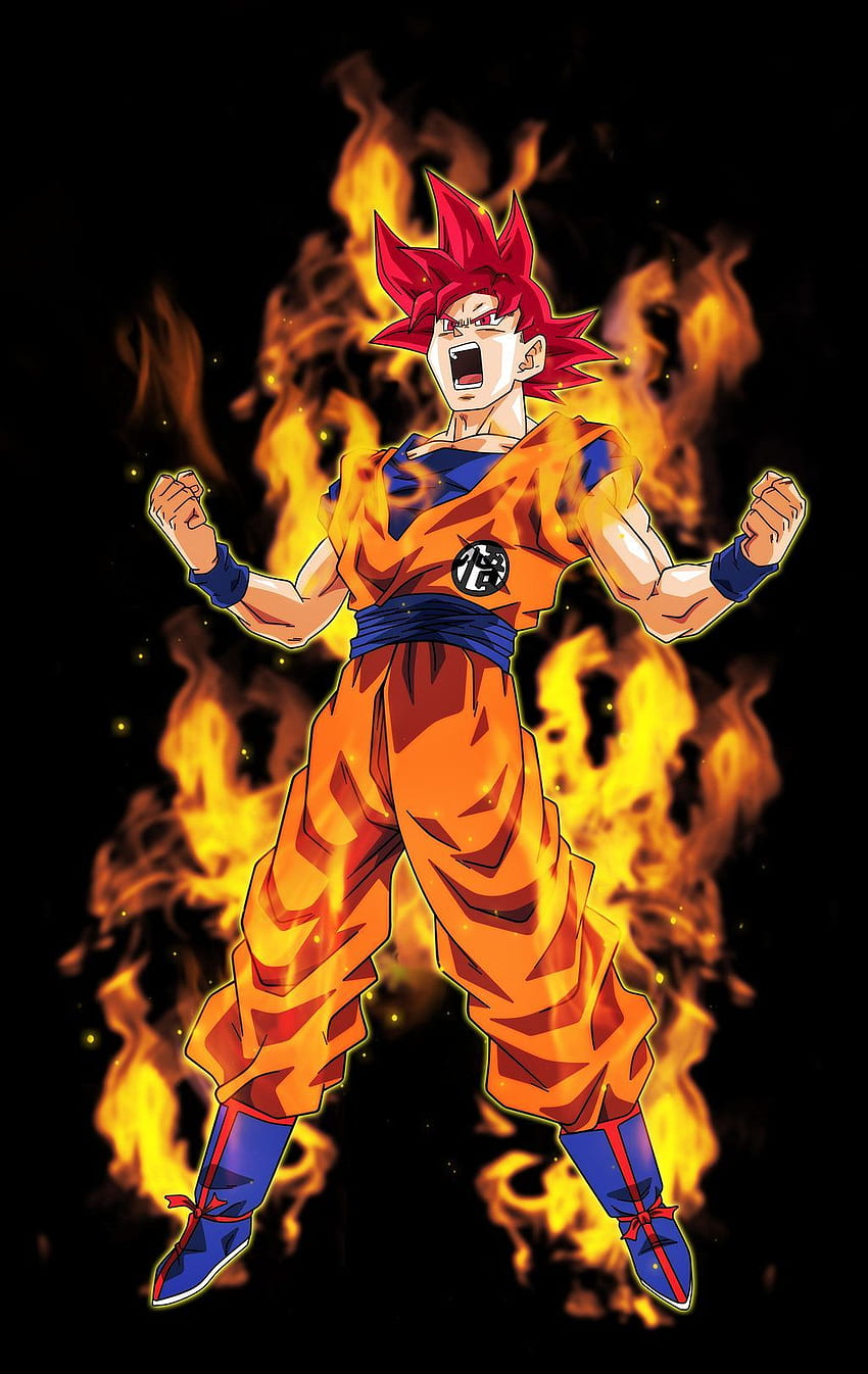 Goku Super Saiyan God 2, Sun God Goku HD phone wallpaper