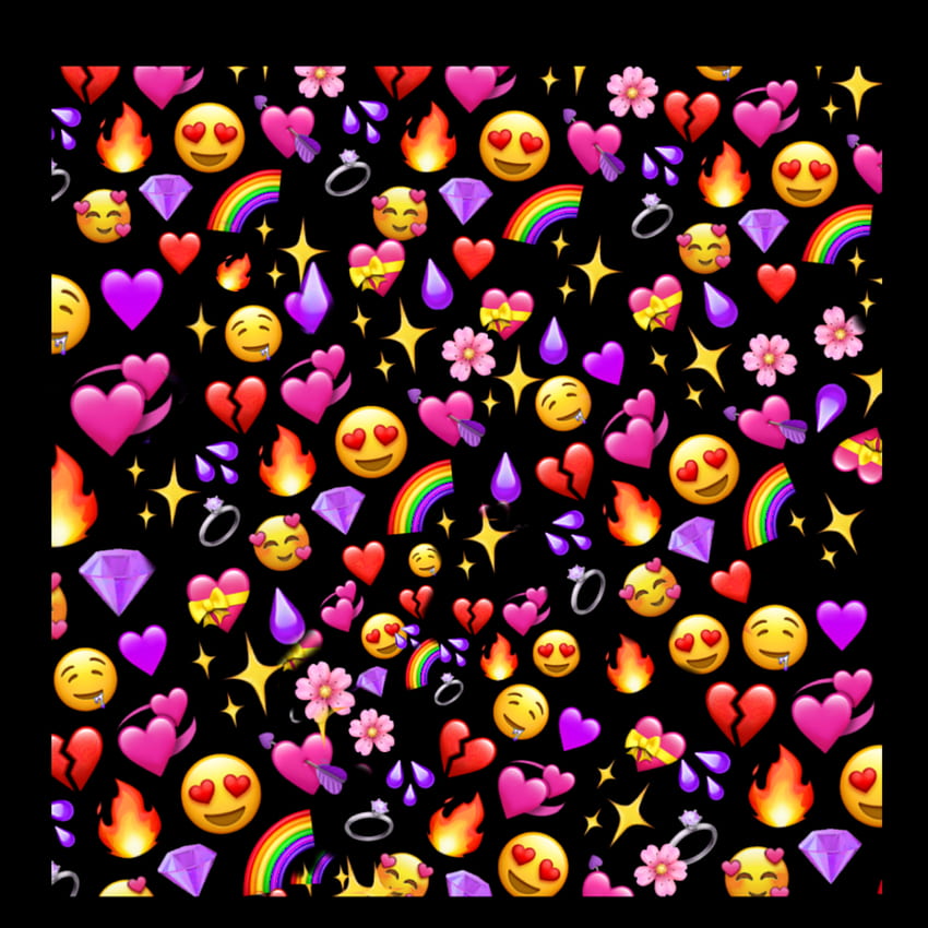 heart emoji backgrounds