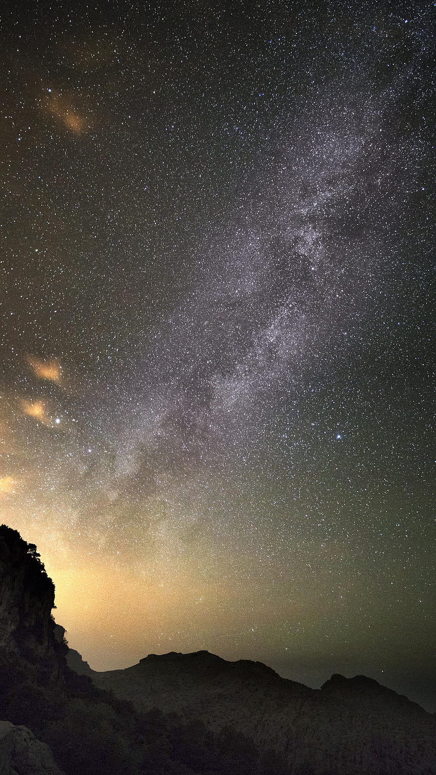 Milky Way from Mallorca, Spain [] [Vertical Monitor, Vertical Dual Monitor HD phone wallpaper