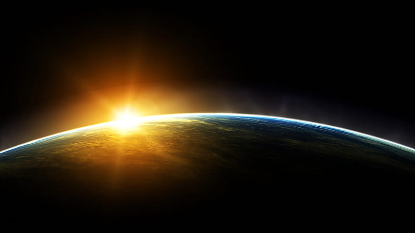 Earth From Space Sunrise – SEDS Canada, Small Earth HD wallpaper