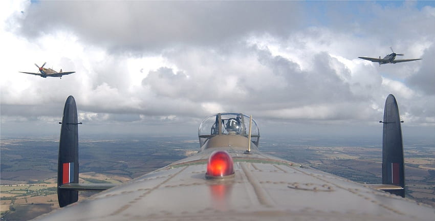 Lanc & Eskorte, Bomber, Lancaster, Lanc, Warbird HD-Hintergrundbild