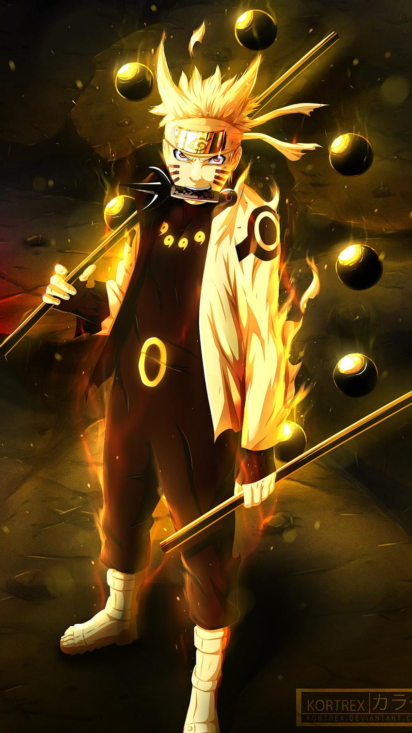 Naruto Sage Of Six Paths iPhone, Naruto Six Paths Mode HD phone wallpaper