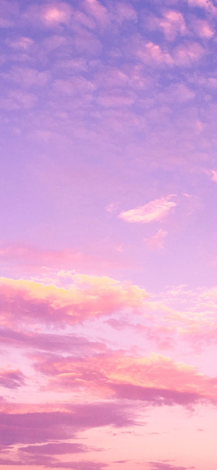 ピンク紫雲iPhone、ピンク雲空 HD電話の壁紙
