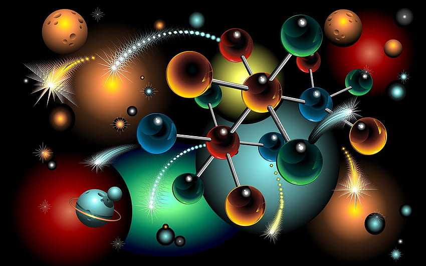 Moléculas. Modelos de E-mail HTML papel de parede HD
