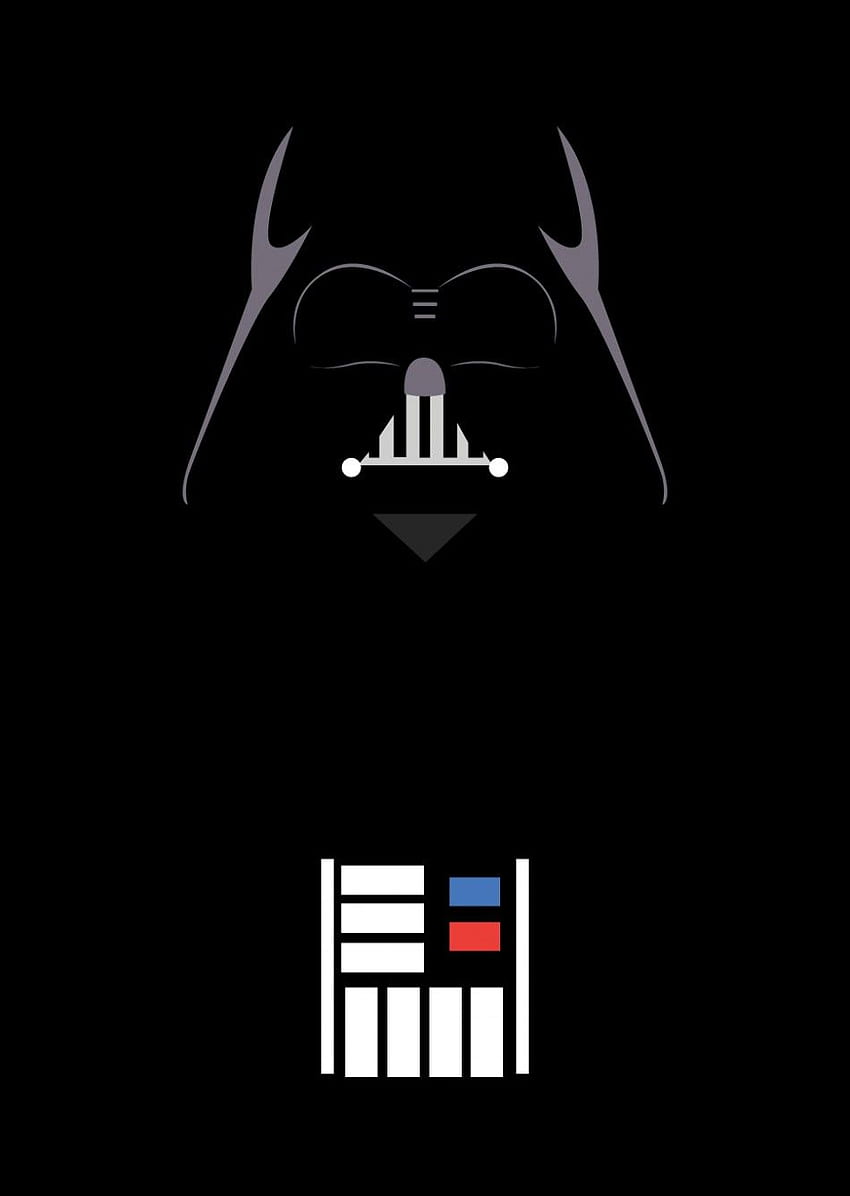 Darth Vader. Minimal. Poster perang bintang, Perang bintang wallpaper ponsel HD