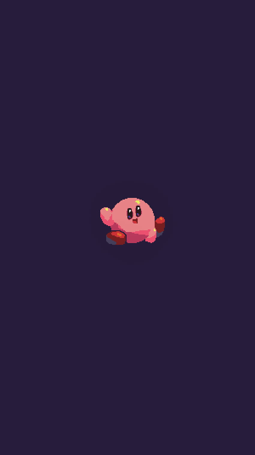 Kirby pixel art, rosa HD phone wallpaper