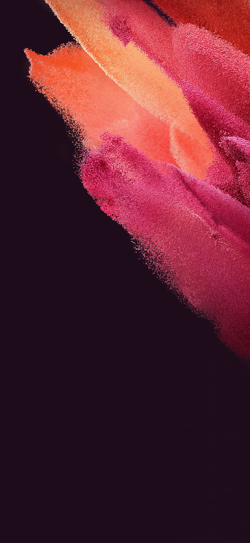 Samsung Galaxy S21 , Stock, AMOLED, Particles, Magenta, Red, Abstract, Red and Turquoise HD phone wallpaper