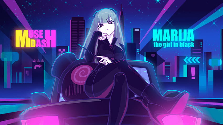 Muse Dash - Marija AKA The Girl in Black - The Nerd Stash, Zero Two Dance Wallpaper HD