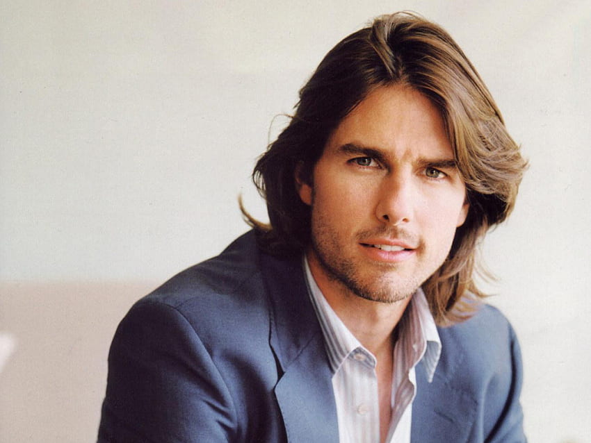 Guapo Hollywood Star Tom Cruise Cool Long Hair Gallery, Estrellas de Hollywood fondo de pantalla
