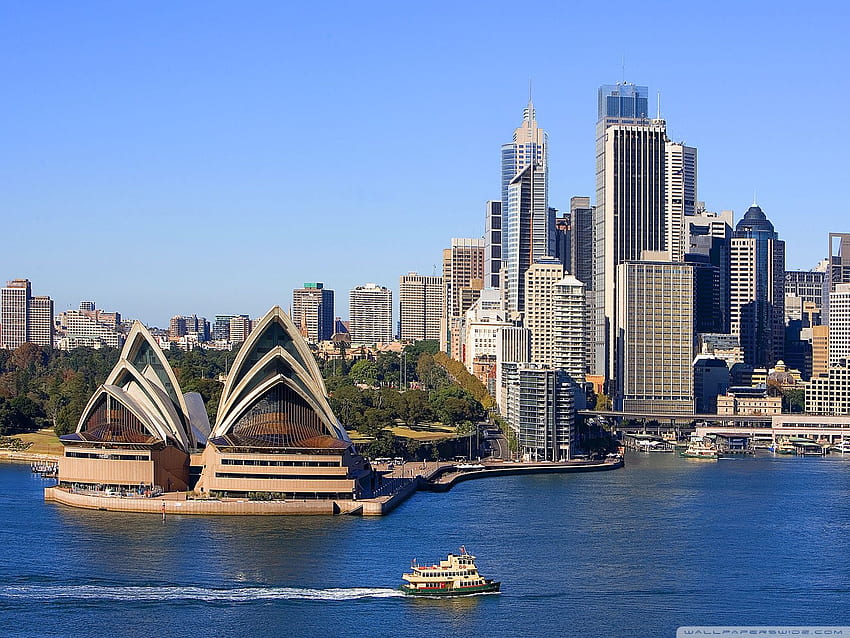 Sydney Skyline Ultra Hintergrund für U-TV HD-Hintergrundbild