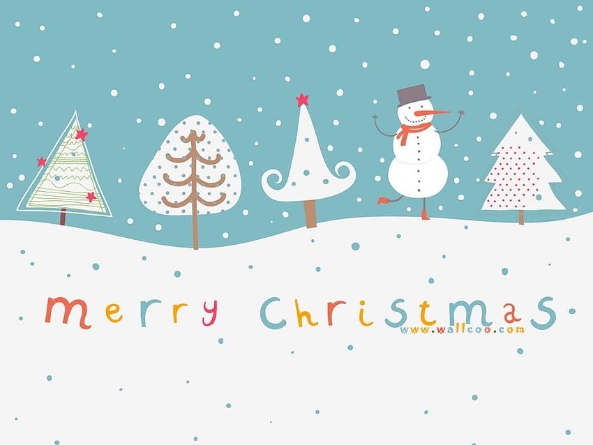 Christmas Cute - Wesołych Świąt Cute, Cute Cartoon Christmas Tapeta HD
