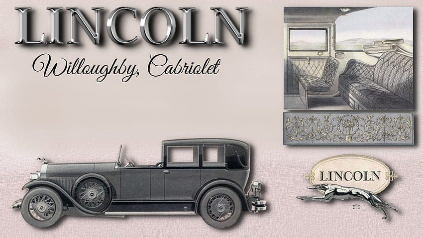 1927 Lincoln Willoughby Cabriolet, Lincoln , Ford Motor Company, arrière-plan Lincoln, Lincoln Cars, Lincoln Automobiles, 1927 Lincoln Fond d'écran HD