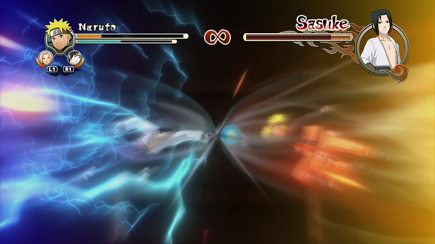 Plädoyer von einem Freund, Ultimate, Sasuke, 2, vs, Ninja, Bonds, Naruto, Clash, Storm HD-Hintergrundbild
