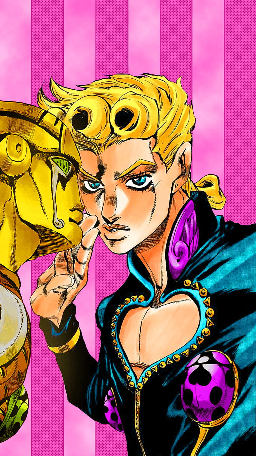 Posting a a day until stone ocean is animated day 107: Giorno and Gold Experience : JoJo, Golden Experience Requiem HD phone wallpaper