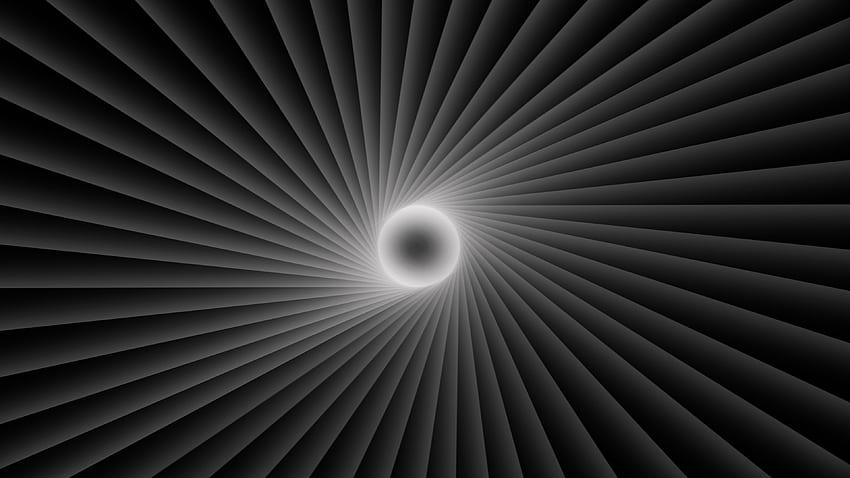 Black Swirl White Circle Abstract . . ID HD wallpaper