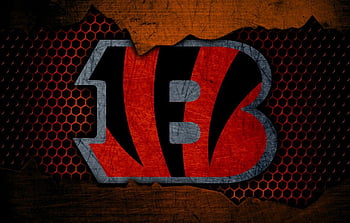 Cincinnati Bengals, Logo, Nfl, Black Orange Abstraction HD wallpaper