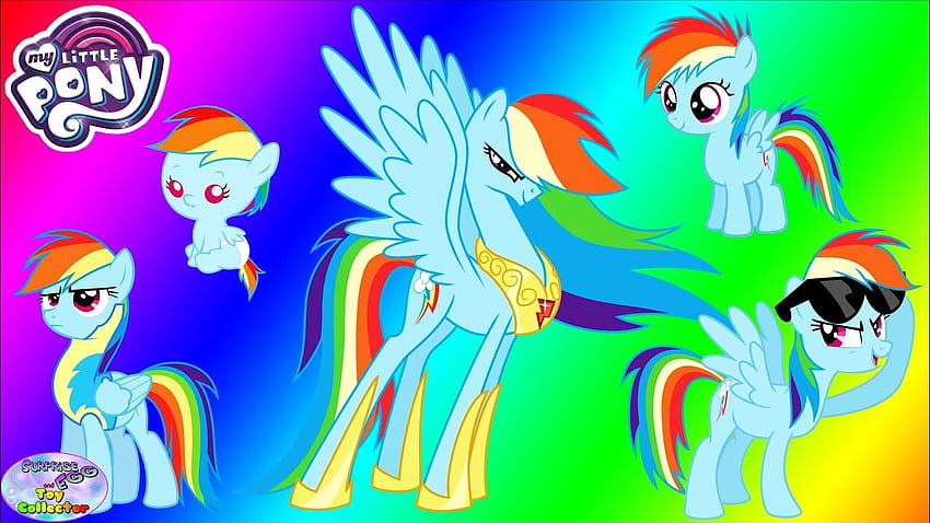 My Little Pony Mengubah Rainbow Dash dari Baby to Princess Surprise Egg dan Toy Collector SETC Wallpaper HD