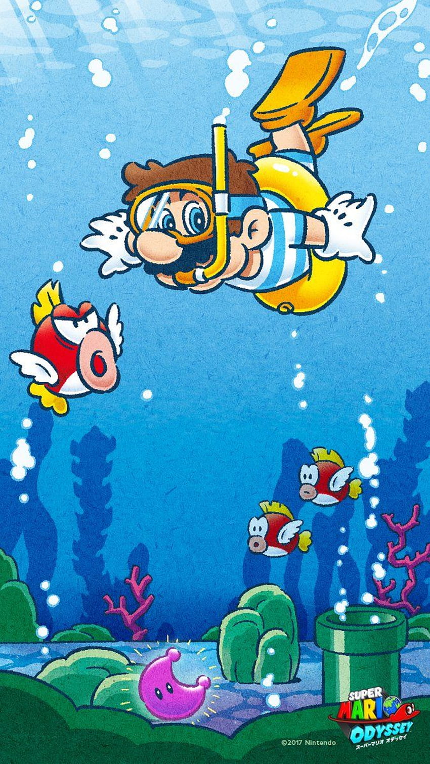 Nintendo lanza nuevo Super Mario Odyssey, juego del que se rumorea que tiene al menos siete reinos fondo de pantalla del teléfono