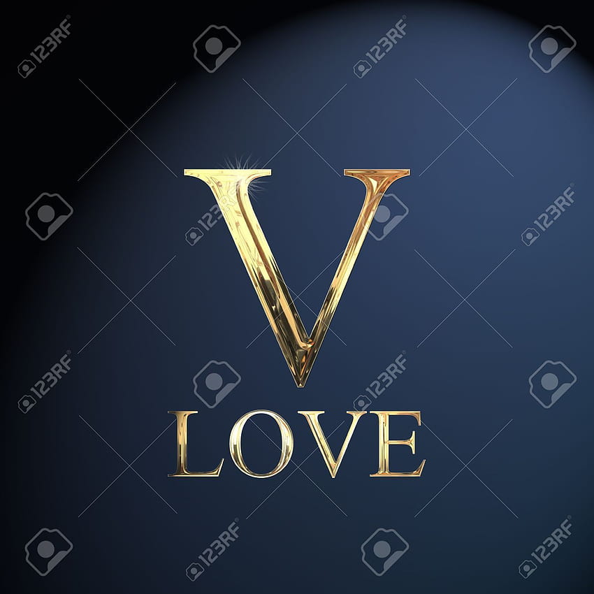 Gold Alphabet Letter V Word Love On A Blue Background Stock , And Royalty . 14052911. V words, V letter , ตัวอักษรพยัญชนะ, Alphabet V วอลล์เปเปอร์โทรศัพท์ HD