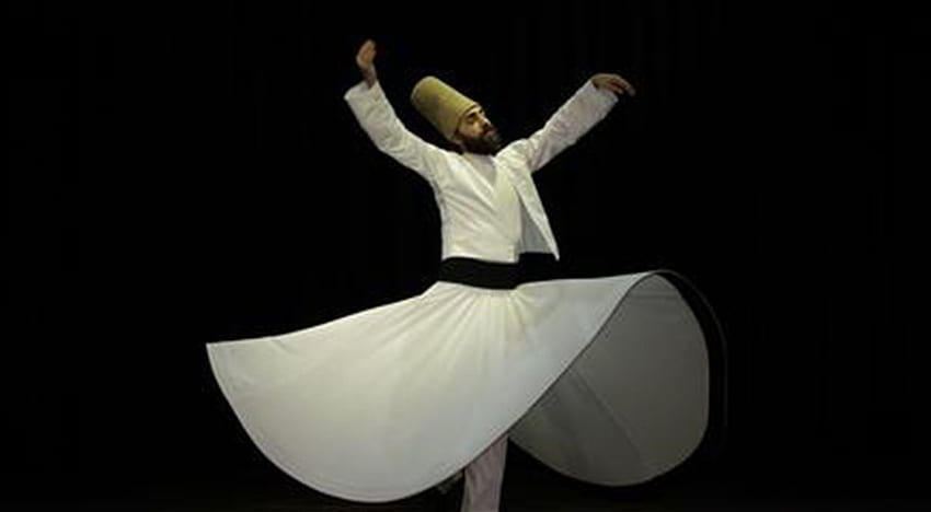 Намиране на красотата в суфизма - суфи Сейит Серкан Челик, турски танцьор и – Global Beauty Secrets, суфийски танц HD тапет