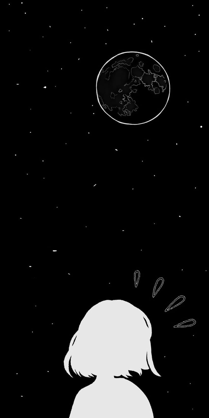crédit : spear.one97 (Instagram) esthétique esthétique lune univers iPhone stars grunge simple. Seni gelap, Latar belakang, ponsel, Universe Aesthetic Fond d'écran de téléphone HD